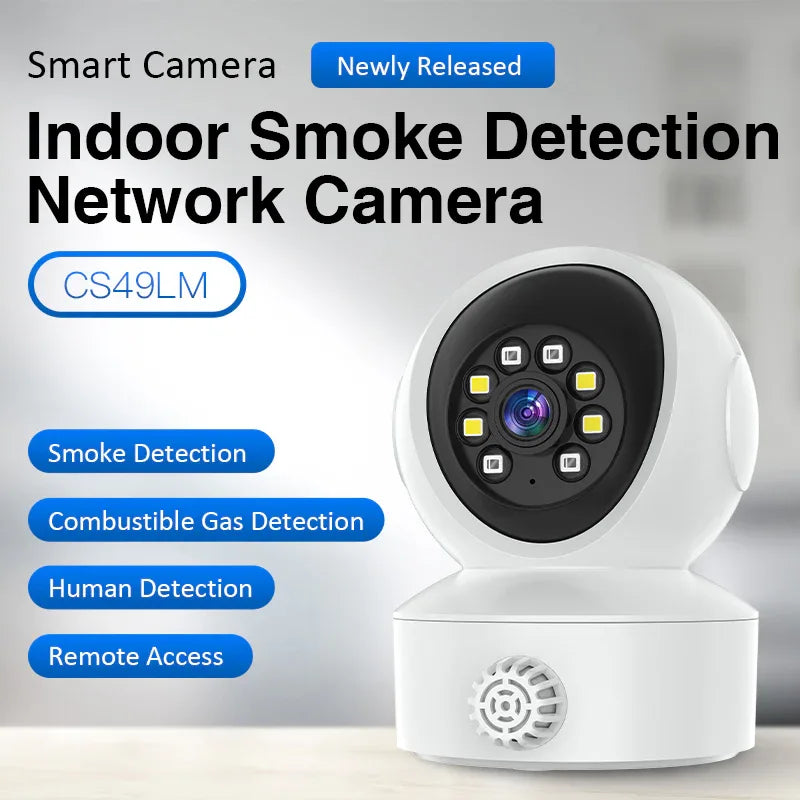 CS49LM | WiFi Smoke Detector Camera - Fire Alarm & Security Monitoring - Vstarcam