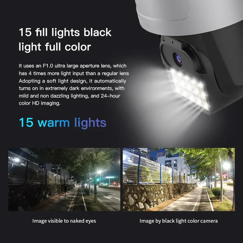 CS612Q-UV | 4MP Black Light Camera - Full-Color Night Vision, AI Tracking & 5/2.4GHz WiFi - Vstarcam