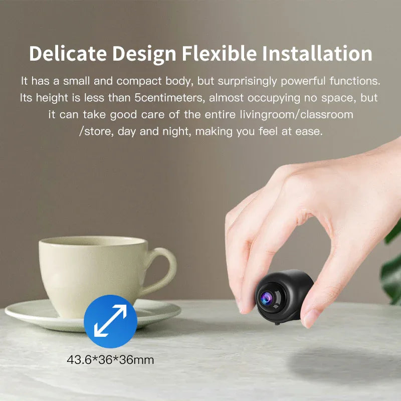 CB76 | 720P WiFi Mini Camera - Magnetic Mount, AI Detection & Bluetooth Setup - Vstarcam
