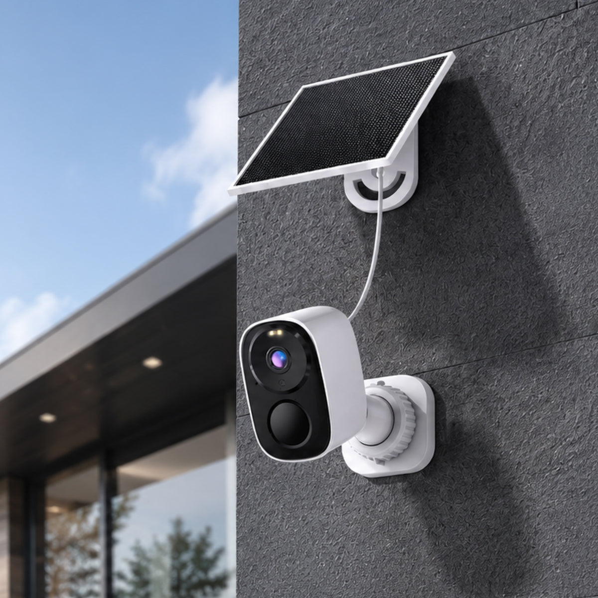 CB54-TZ | 3MP Solar Security Camera - Free Cloud Storage & AI Detection