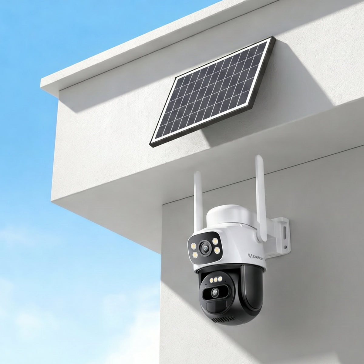 CB622DR | 2MP Battery Solar Camera - 360° View, Auto Zoom Linkage & Easy Installation