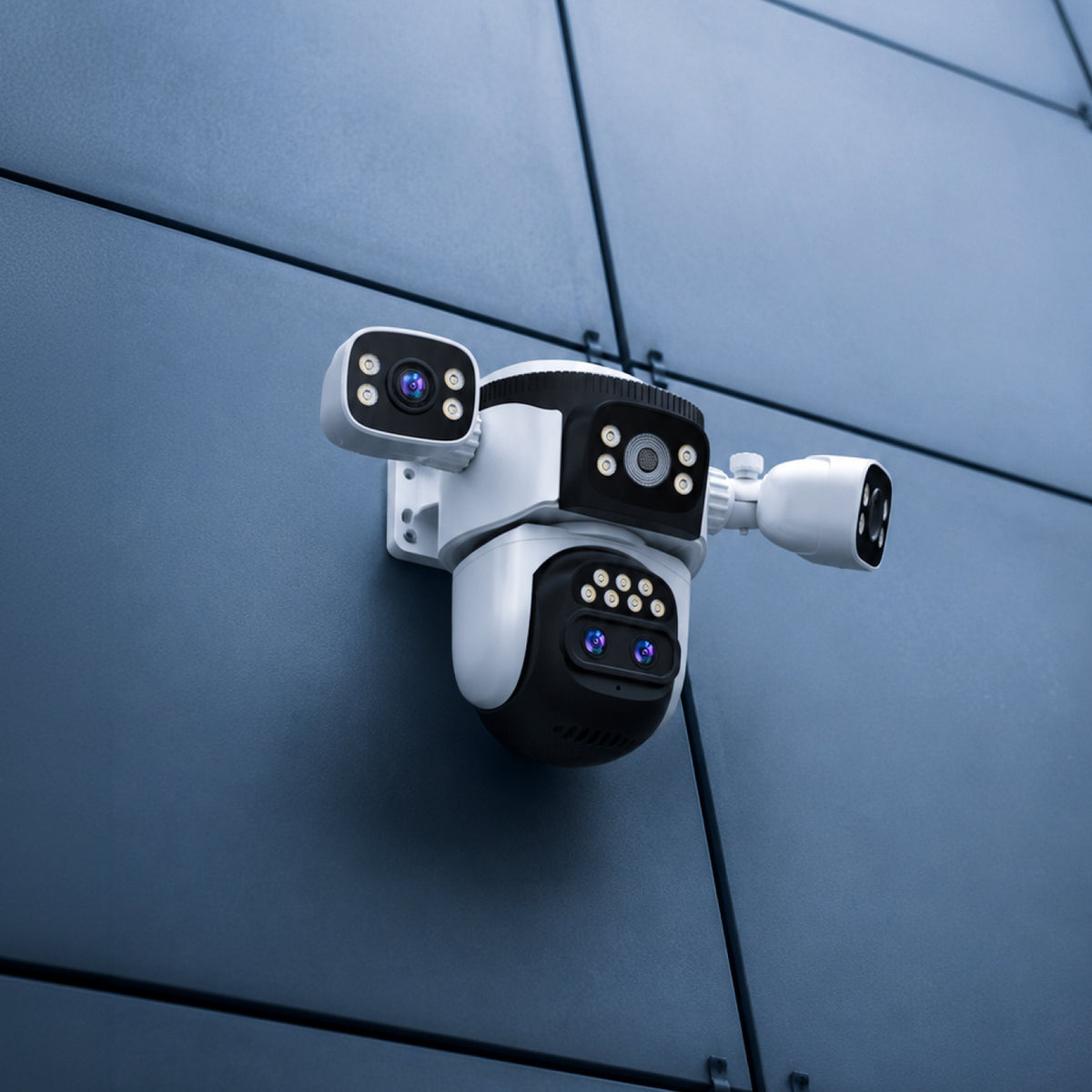 CS621ZS | 12MP Four-Lens WiFi Security Camera - 3 Screens Matrix View