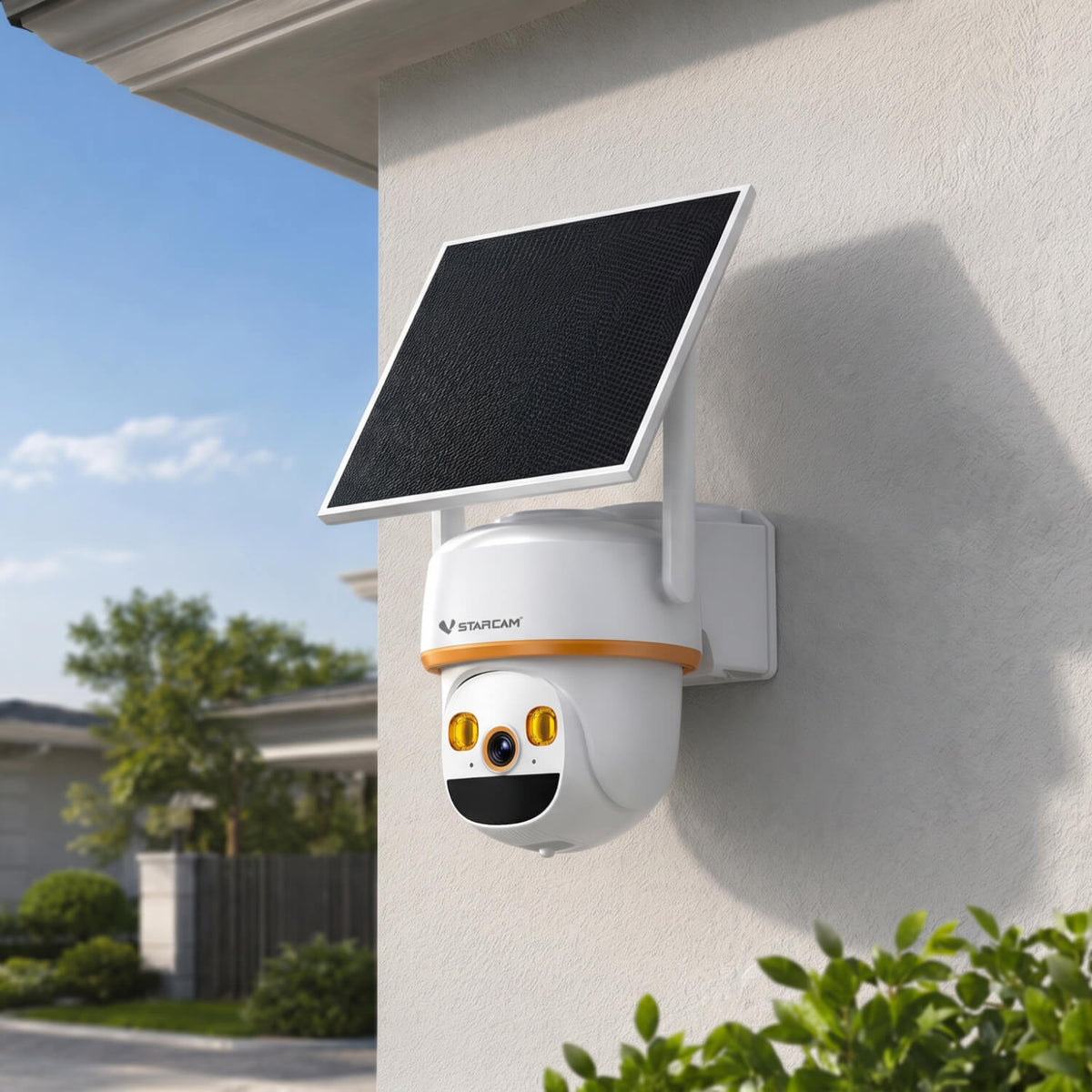 E30-4 | 4MP Multi-Lens PTZ Camera - Wire-Free Solar Power, Auto Zoom & 360° View