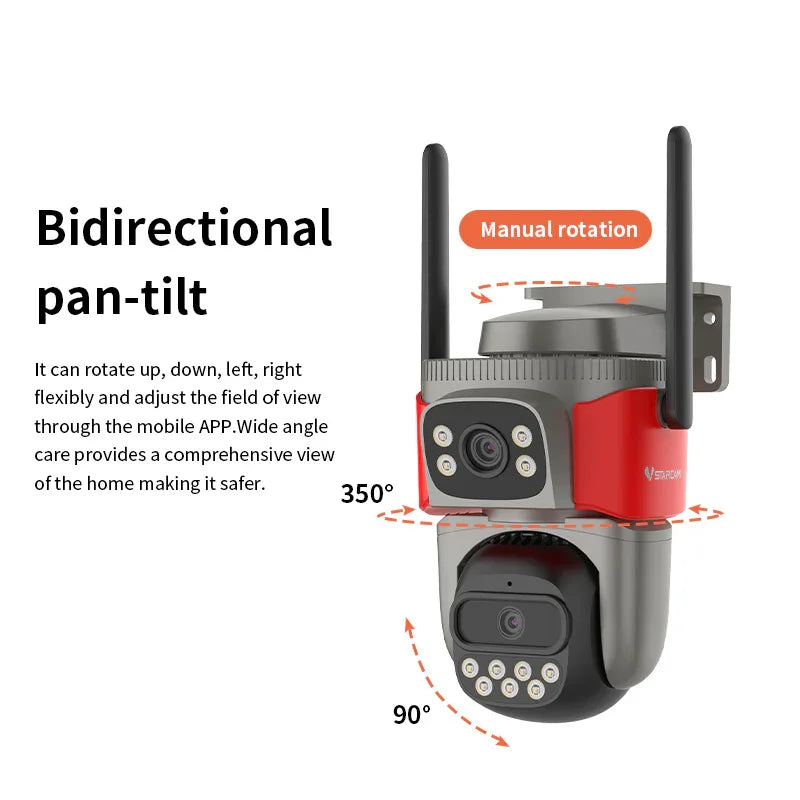 AF621DR | 4G Dual-Lens Outdoor Camera - AI Fire Detection & Auto Tracking - Vstarcam