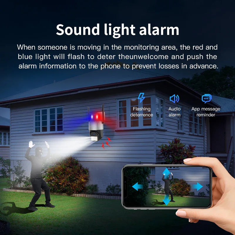 CS612Q-UV | 4MP Black Light Camera - Full-Color Night Vision, AI Tracking & 5/2.4GHz WiFi - Vstarcam