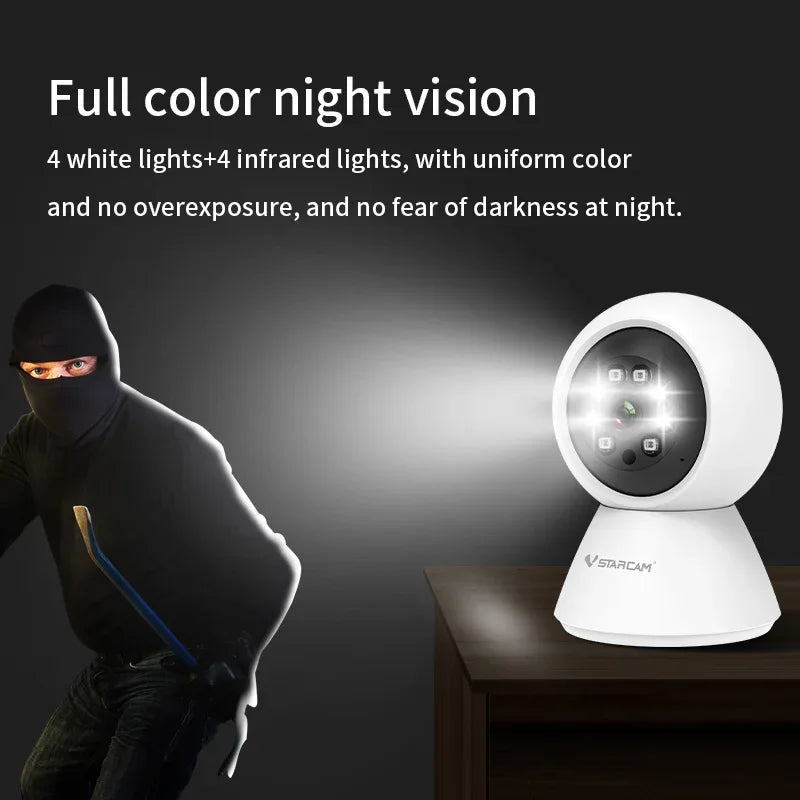 C991 | 3MP Indoor Pan & Tilt WiFi Camera - IR-Cut Night Vision - Vstarcam