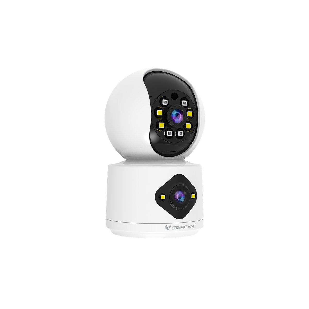 C992DR | Dual Lens WiFi Camera - Split-Screen View, PTZ Tracking & One-Touch Call