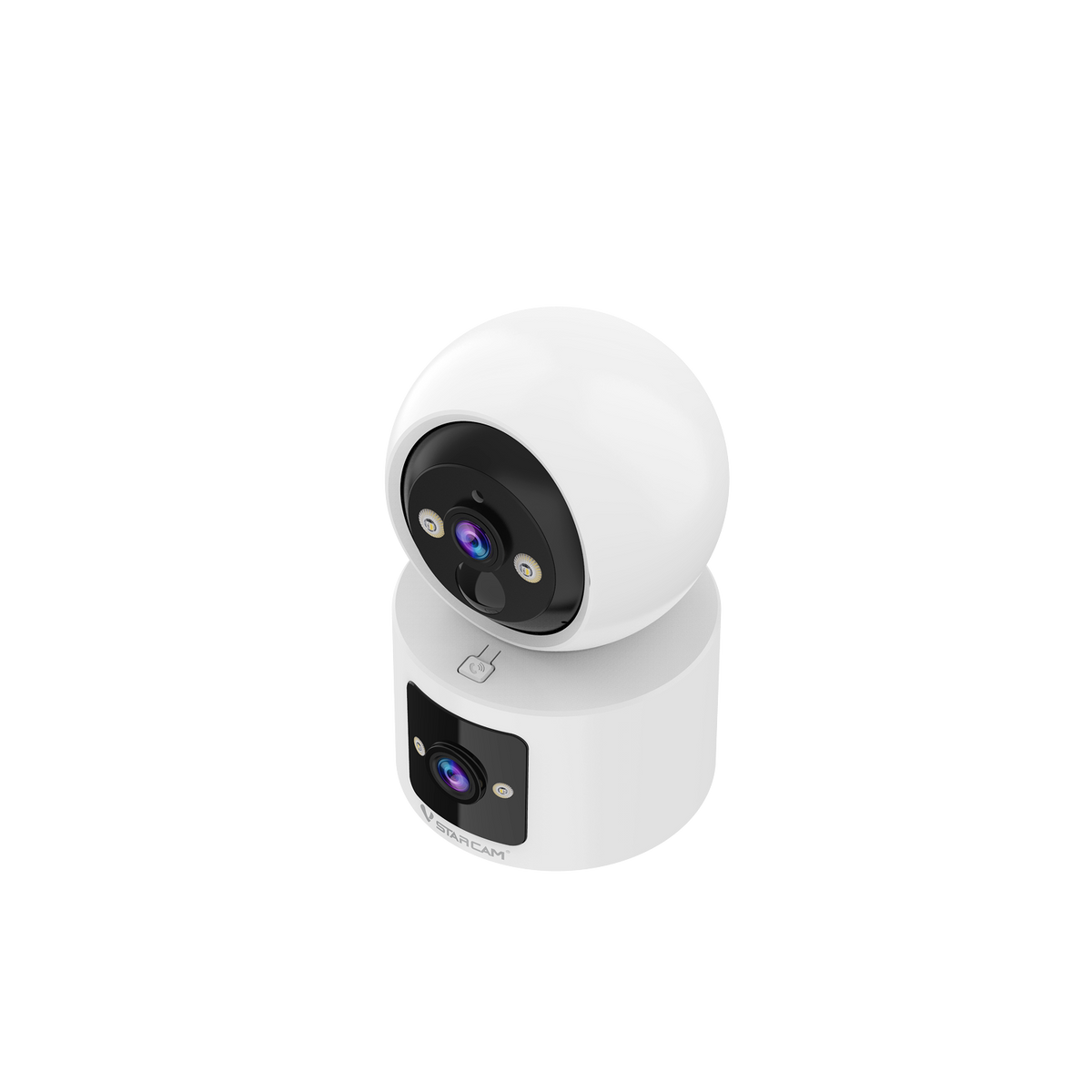 CB90DR | 3MP Battery Full View Dual-Lens Camera with One-Touch Call Button