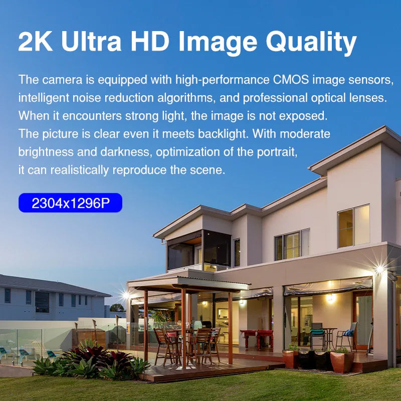 CB67D | 2K Solar Battery Camera - 5X Dual Lens Zoom, PIR Detection & PTZ Rotation - Vstarcam