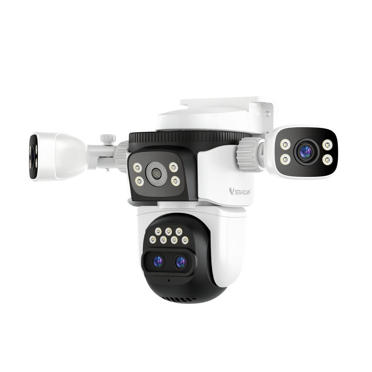 CS621ZS | 12MP Four-Lens WiFi Security Camera - 3 Screens Matrix View