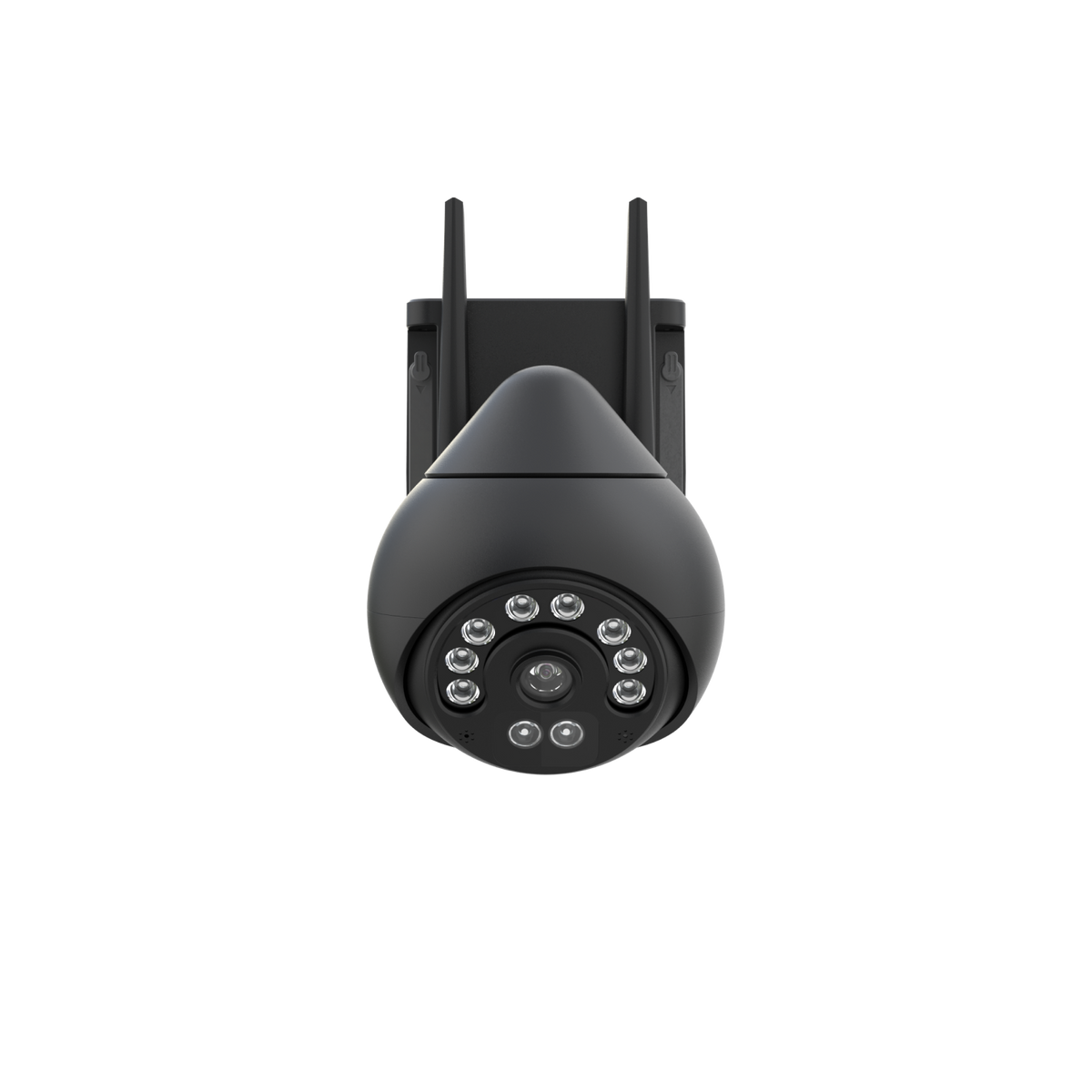 CS69Q | 4MP WiFi PTZ Camera - Full Black Design, Red&Blue Lights & Full-Color Night Vision