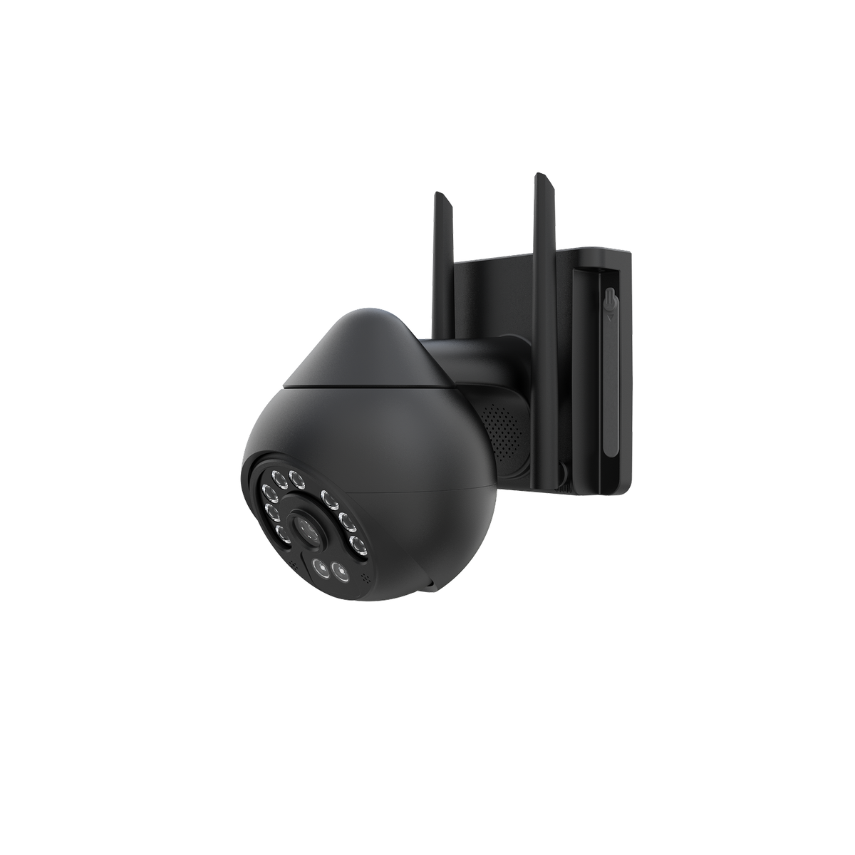 CS69Q | 4MP WiFi PTZ Camera - Full Black Design, Red&Blue Lights & Full-Color Night Vision