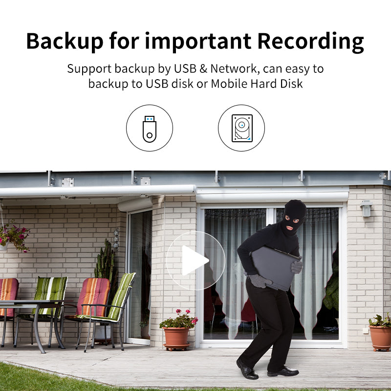 NVR3208L/NVR3216L | 8/16CH ONVIF NVR for 8MP Cameras - H.265+ 12TB HDD & HDMI/VGA Output