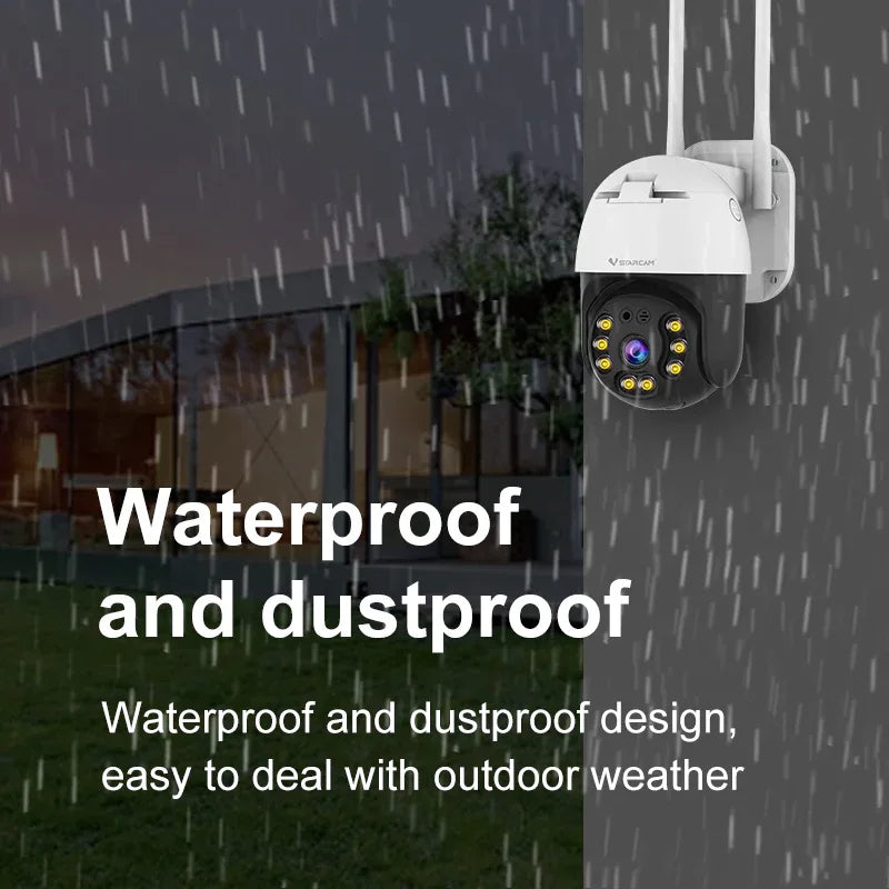 CS64 | 1080P WiFi PTZ Camera - AI Detection & Full-Color Night Vision - Vstarcam