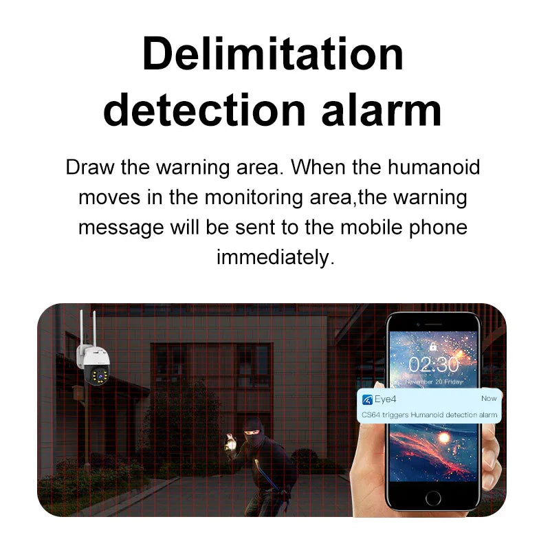 CS64 | 1080P WiFi PTZ Camera - AI Detection & Full-Color Night Vision - Vstarcam