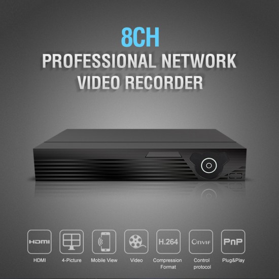 VStarcam N8209 9CH NVR Audio output HD Video Recorder VStarcam N8209 9CH NVR Audio output HD Video Recorder