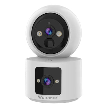 CB90DR | 3MP Battery Full View Dual-Lens Camera with One-Touch Call Button - Vstarcam