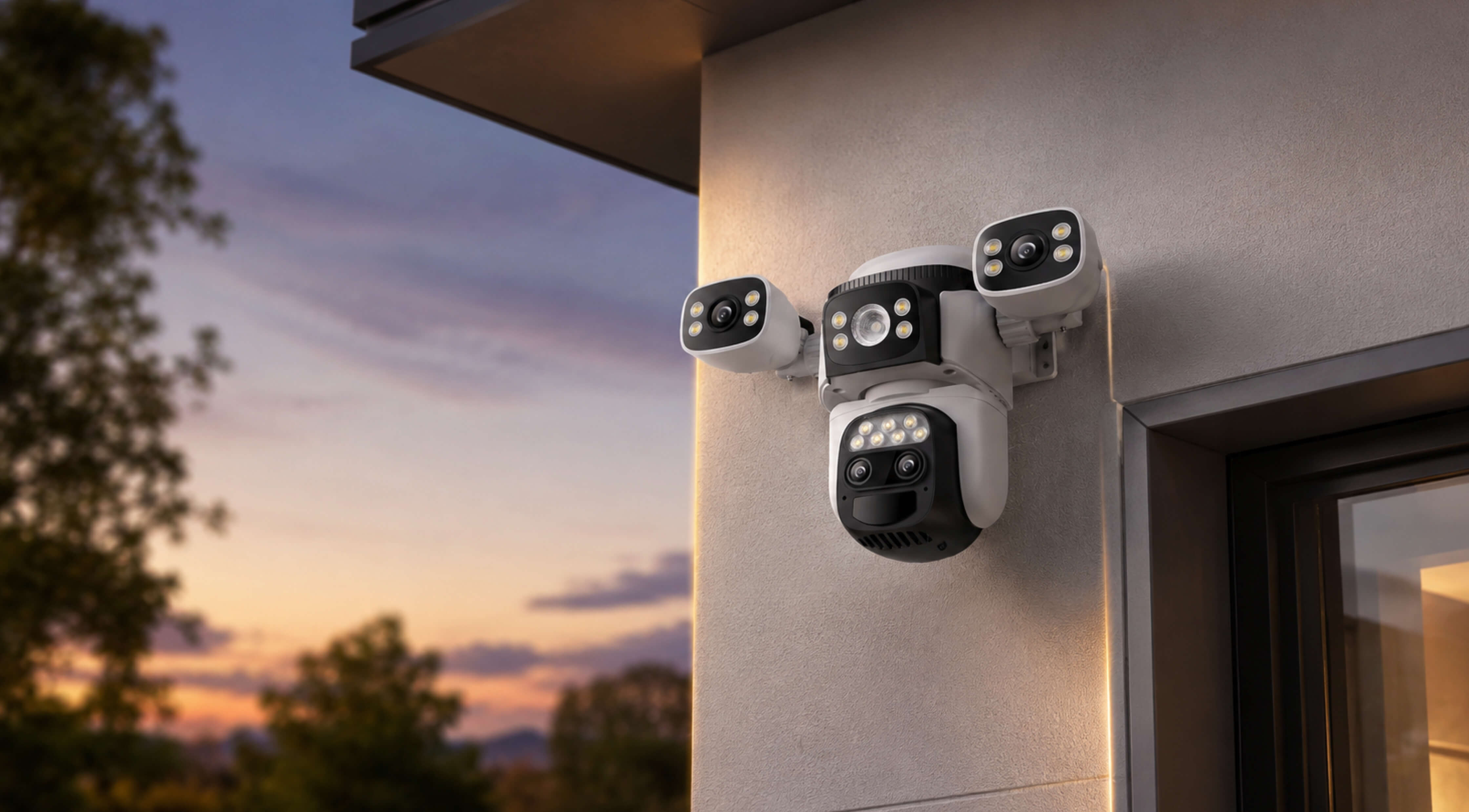 CS621SR Three Lens Security Camera Panoramic View | VStarcam