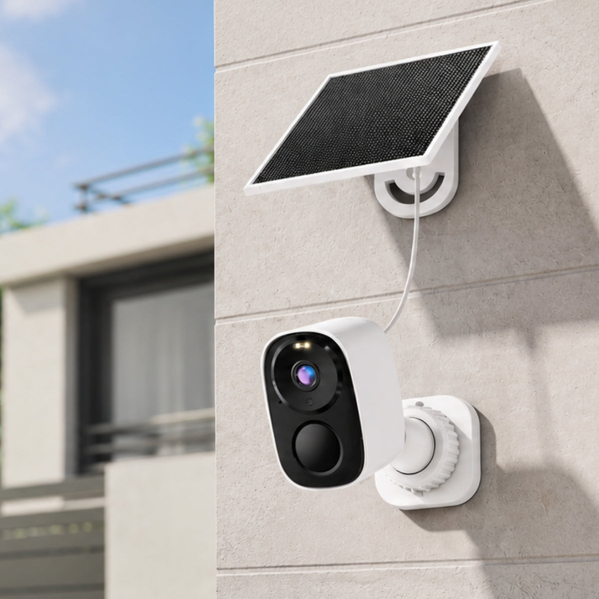 CB54-TZ | 3MP Solar Security Camera - Free Cloud Storage & AI Detection