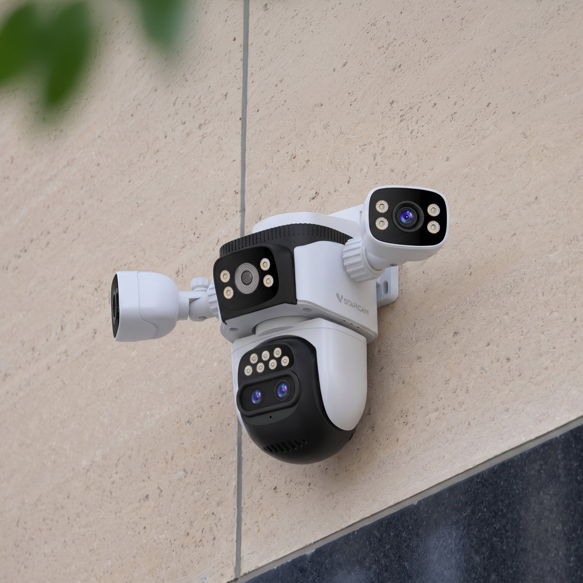 CS621ZS | 12MP Four-Lens WiFi Security Camera - 3 Screens Matrix View