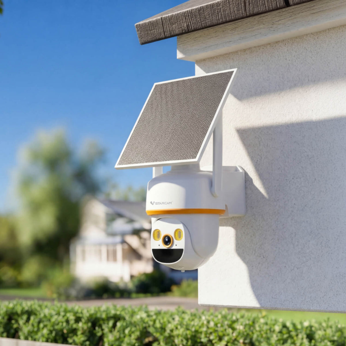 E30-4 | 4MP Multi-Lens PTZ Camera - Wire-Free Solar Power, Auto Zoom & 360° View