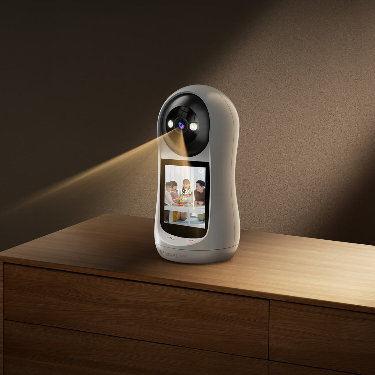 CV332 | 2MP Smart Indoor Camera - 2.8" Screen & One-Touch Video Call