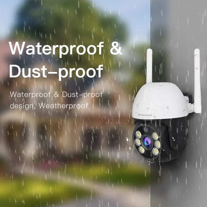 CS661 | 1080P Mini WiFi Outdoor PTZ Camera - Wired Power - Vstarcam