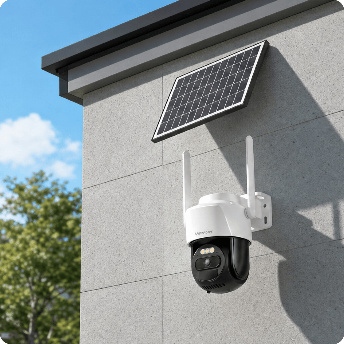 100% Wire-Free &Solar Powered