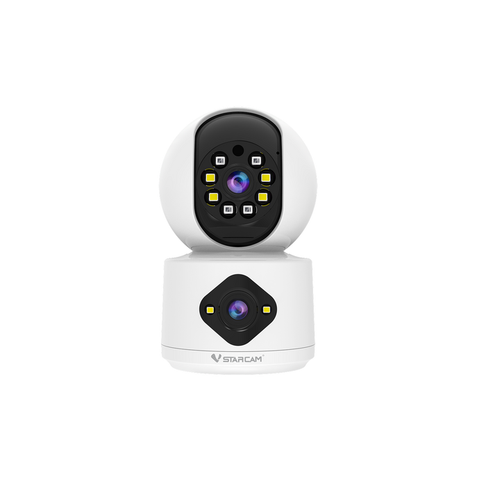C992DR | Dual Lens WiFi Camera - Split-Screen View, PTZ Tracking & One-Touch Call