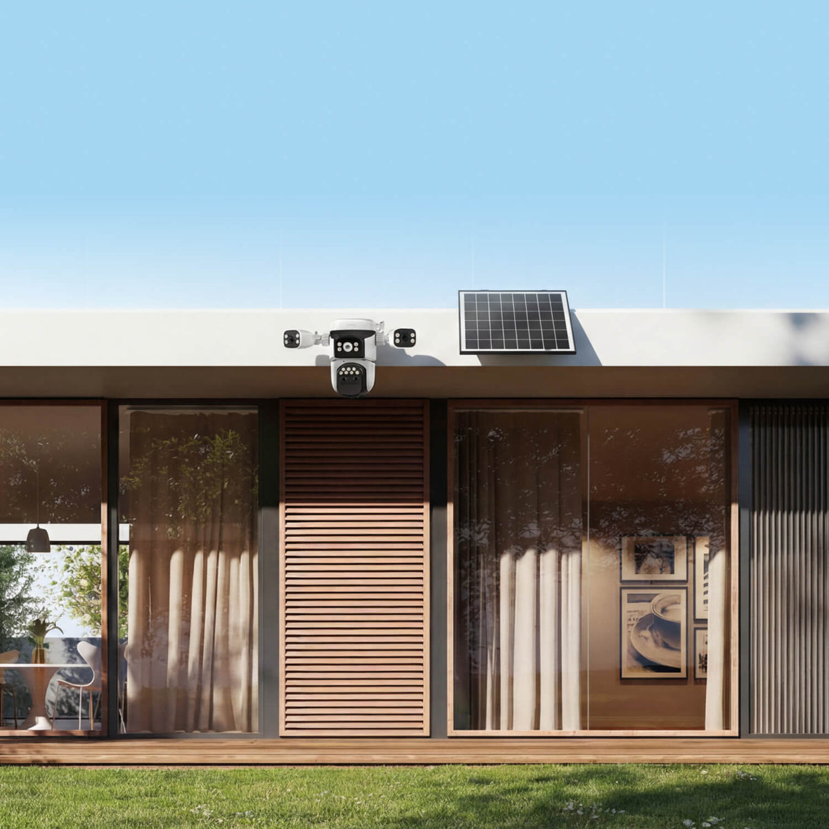 CB621ZS | 2MP Multi-Screen PTZ Camera - Wire-Free Solar Power, 10X Zoom & 360° View