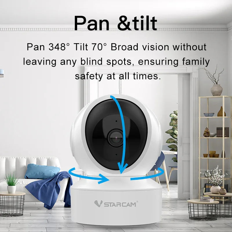 CS49Q | 4MP Dual-Band WiFi Indoor PT Camera - H.264+ Smart Monitor - Vstarcam