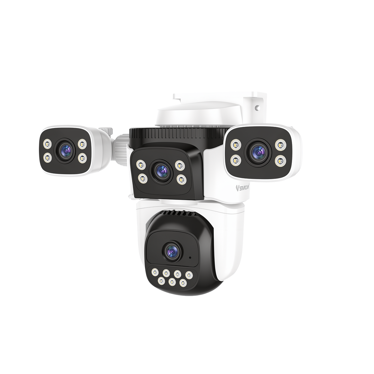 CS621FR | 4MP Four-Lens Security Camera - 360° Panoramic Coverage