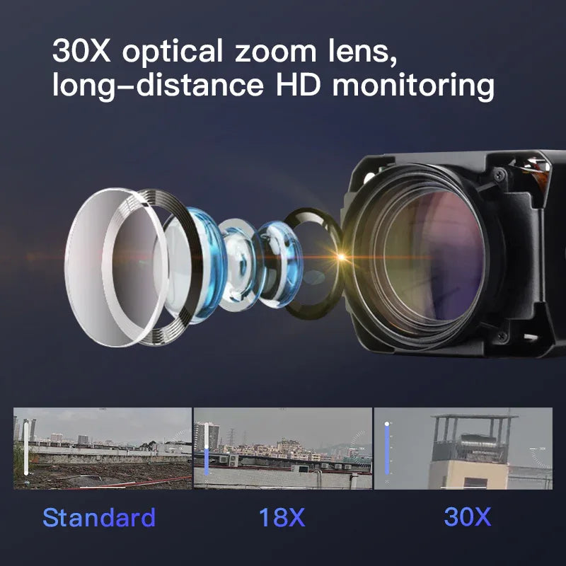 CS630Q-X30P | 4MP PoE PTZ Outdoor Camera - 30X Optical Zoom & 200M Night Vision - Vstarcam