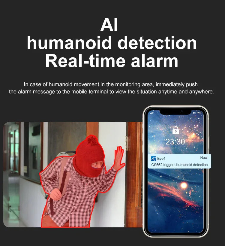 CS662 | 1080P WiFi PTZ Camera - Dual Night Vision & Red Blue Lights Alarm - Vstarcam