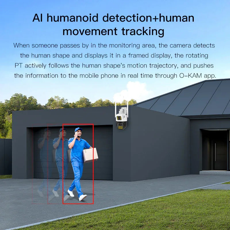 CS663DR | 3MP Dual Lens Outdoor Camera - Split-Screen, PTZ Linkage & IP66 Waterproof - Vstarcam