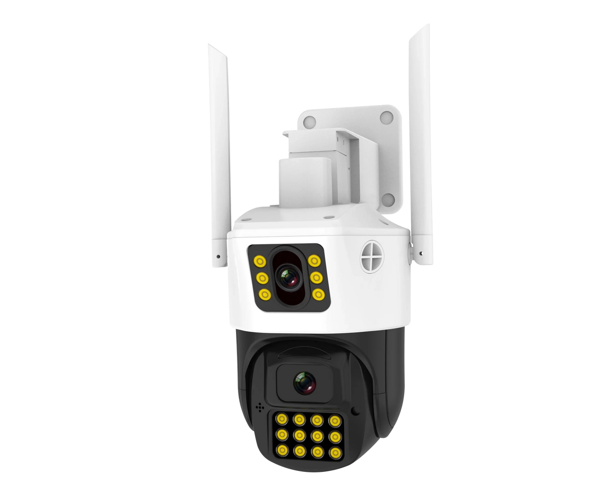 CS663DR | 3MP Dual Lens Outdoor Camera - Split-Screen, PTZ Linkage & IP66 Waterproof - Vstarcam