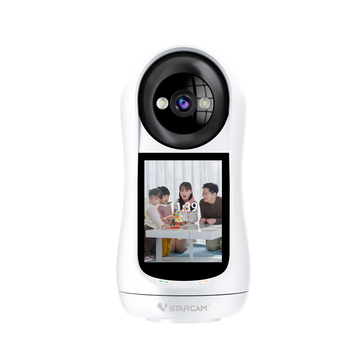CV332 | 2MP Smart Indoor Camera - 2.8" Screen & One-Touch Video Call