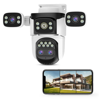 CS621ZS | 12MP Four-Lens WiFi Security Camera - 3 Screens Matrix View - Vstarcam
