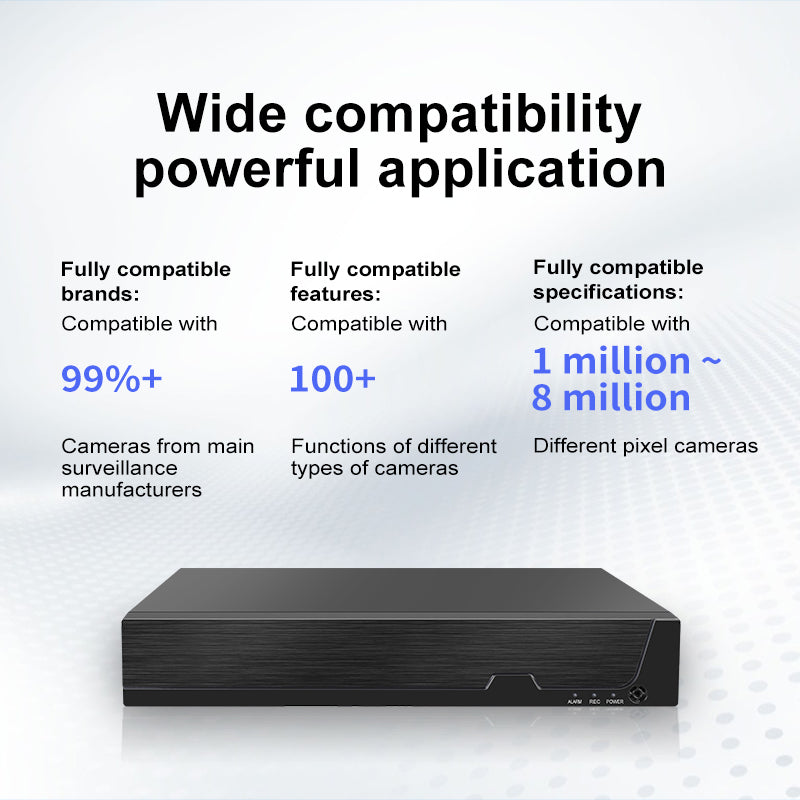 NVR3208L/NVR3216L | 8/16CH ONVIF NVR for 8MP Cameras - H.265+ 12TB HDD & HDMI/VGA Output