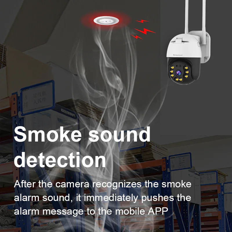 CS64 | 1080P WiFi PTZ Camera - AI Detection & Full-Color Night Vision - Vstarcam