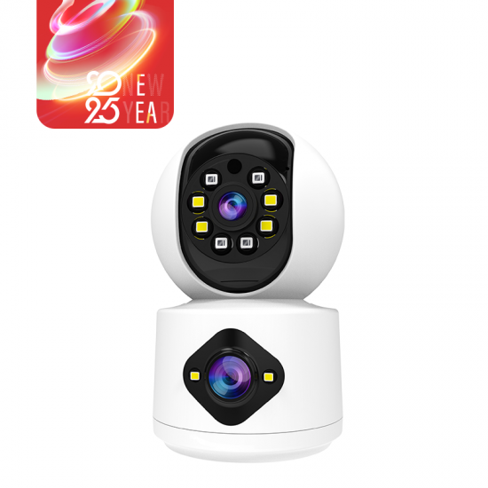 C992DR WiFi Indoor HD Color PT Dual lens Camera 