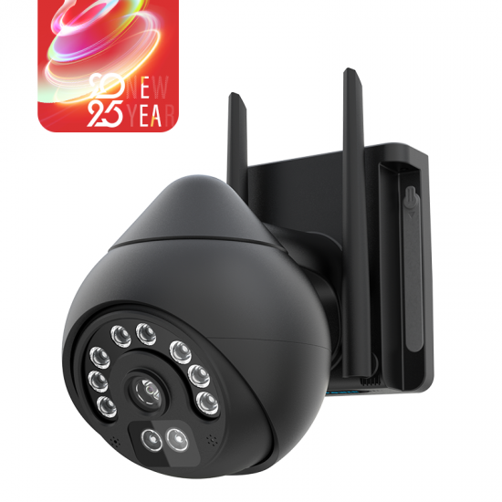 CS69Q WIFI Full Black 1440P Outdoor Security Camera with High