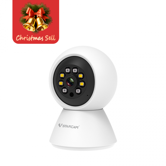 【Christmas Deals】C991 Indoor  3MP HD Pan&Tilt Cut Dome Camera