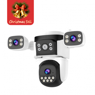 【Christmas Deals】CS621SR Three-Lens WiFi Security Camera 3Views-in-1Screen