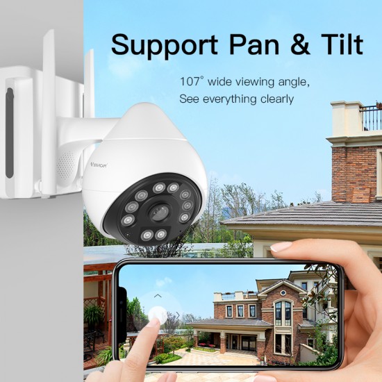 【BlackFridaySale】CS69Q WIFI Full Black 1440P Outdoor Security Camera with High