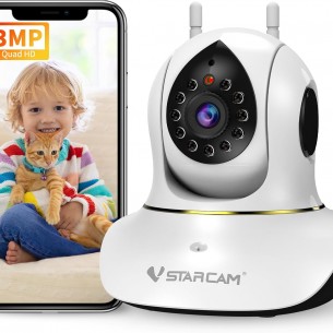 C38S-PD 3MP IR Night Vision, Motion Detection, 2-Way Audio, Cat