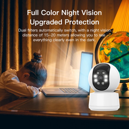 C994L 360° Pan/Tilt Smart Home Security Camera 1296P for Pets/Dog