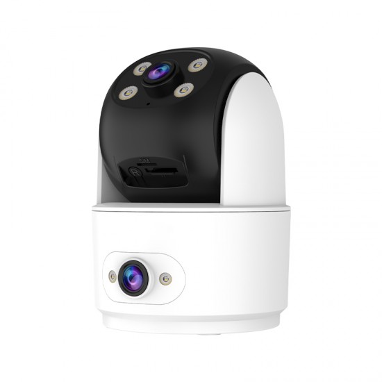 C996DR Indoor Dual Lens PT Security Smart Home Camera