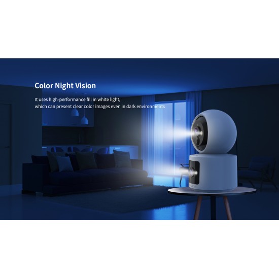 CB90DR 3MP HD Dual Lens WiFi Camera with Call Button,