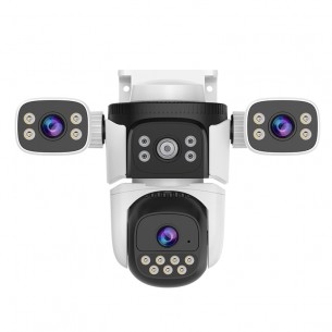 CS621SR Three-Lens WiFi Security Camera 3Views-in-1Screen